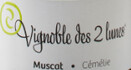 Vignoble des 2 lunes - Muscat Cémélie - Blanc - 2015