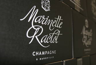 Logo du Champagne Marinette raclot