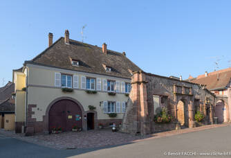 Le domaine, situé à 10 minutes de Colmar, sur la route des vins d'Alsace